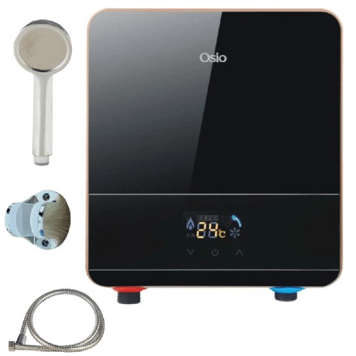 QUICK ELECTR.WATER HEATER FOR BATH  OHF-2570B (5.5KW / ΜΟΝΟΦΑΣΙΚΟΣ) BLACK